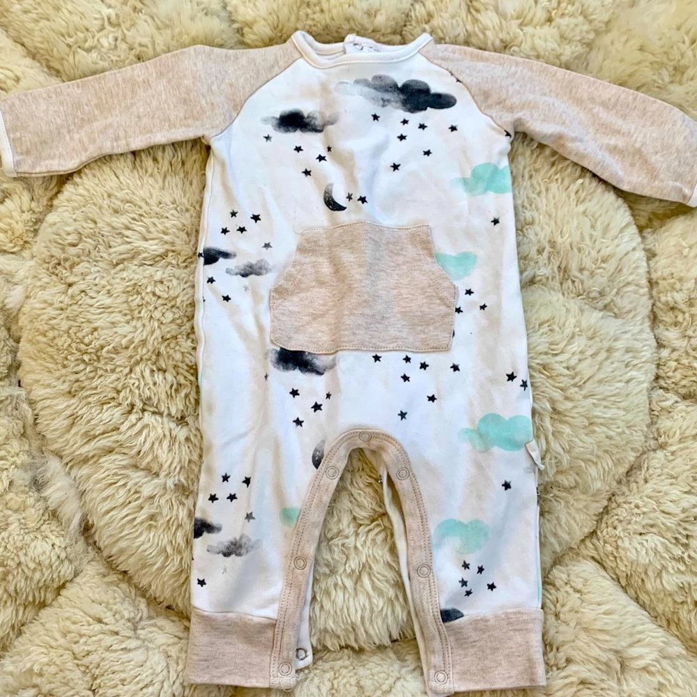 Organic cotton one-piece suit